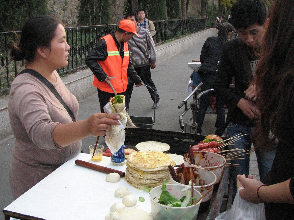 Street food in China_01 Street food stall close to the Summer Palace, Beijing