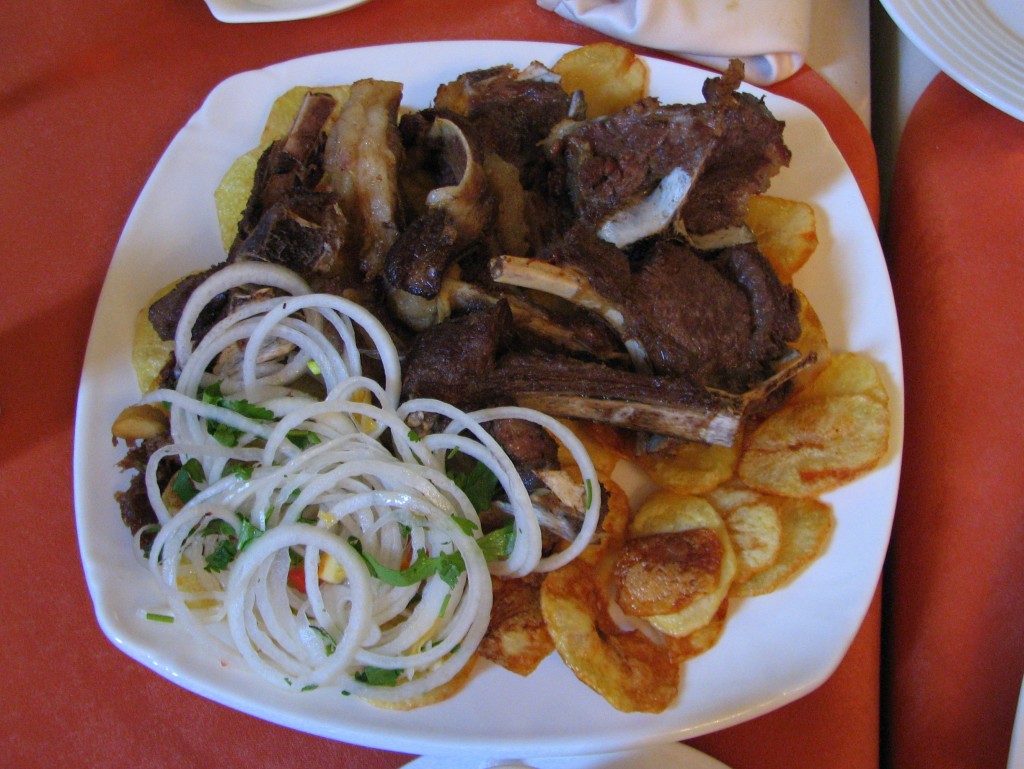 Uzbekistan food 01 Uzbek food, grilled lamb