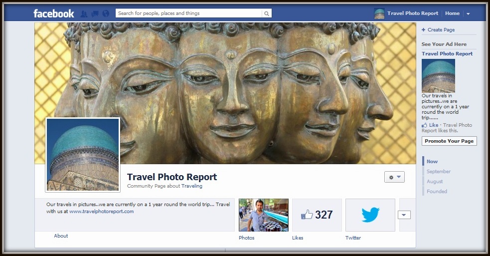 Travel Photo Report on Facebook