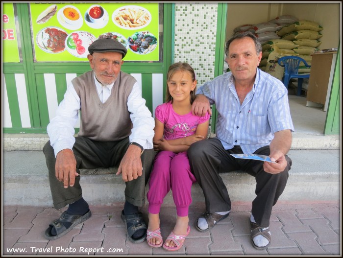 A family from Kaymakli village