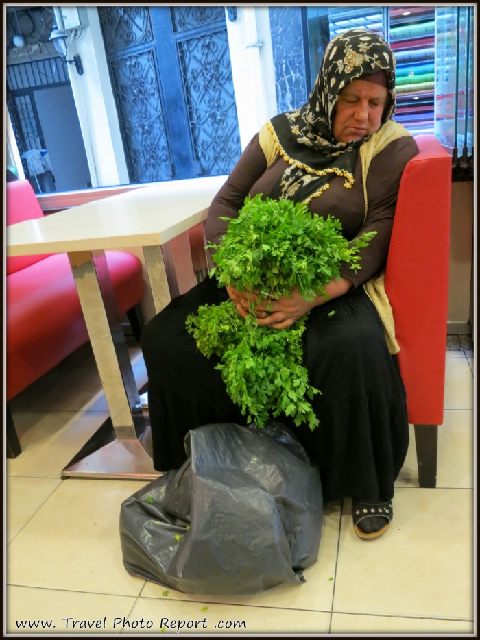Herb seller in Trabzon