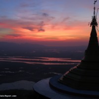 Sunset & Sunrise at Mt Zwegabin