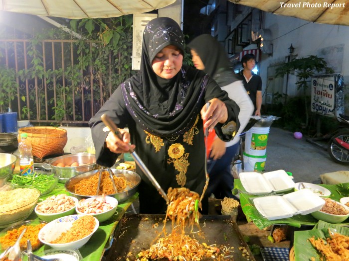 Fried noodles in Chiang Mai